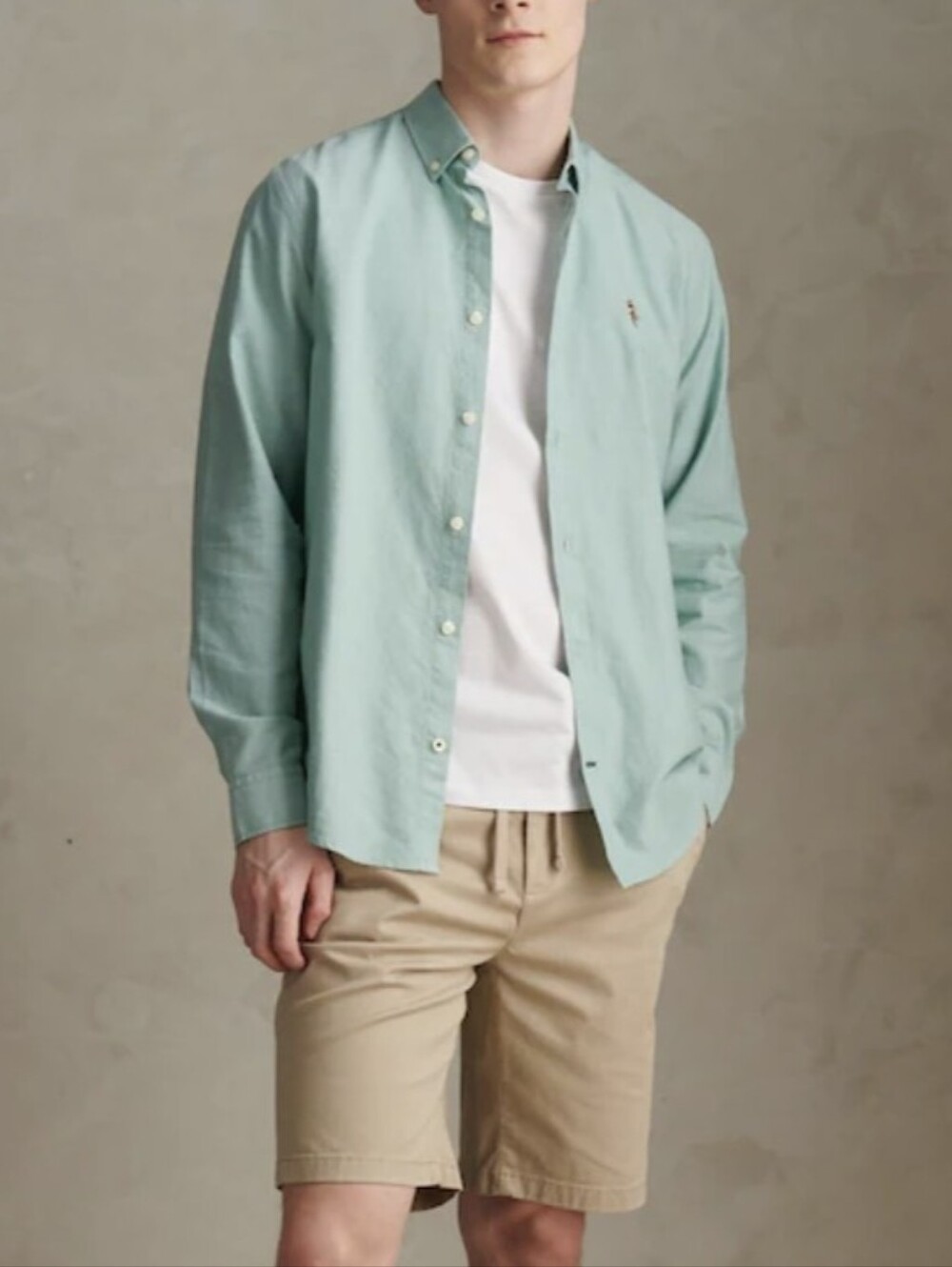 Ralph Lauren Mint Green Button-Down Oxford Shirt Sz.16.5 - Picture 2 of 9